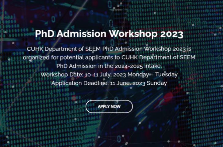 PhD Admission Workshop 2023